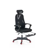Lazer Pro Gaming Chair With Leg Support In Knitted Mesh Fabric